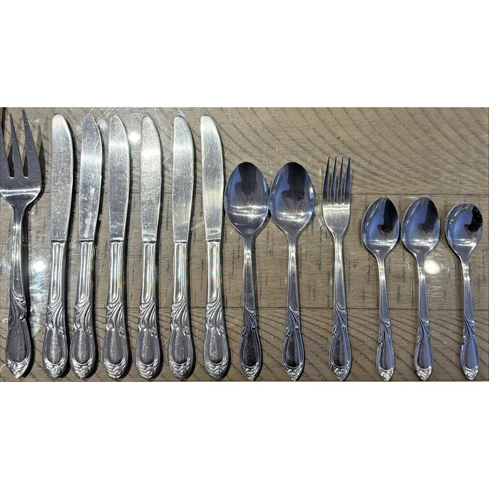 Farberware Majestic Stainless Flatware 13 Pieces Fork Spoon Knife Mixed Set